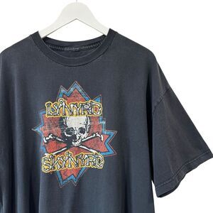 Lynyrd Skynyrd Band Logo T-Shirt Black Wash Unisex Cotton T-shirt XXL GUC